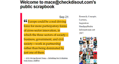Desktop Screenshot of blog.checkdisout.com